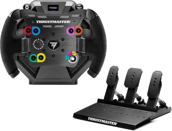 Thrustmaster Sim Racing Bundle – T598 Direct Axial Drive Servo Base + Open Wheel Add‑On + Raceline Pedals III – PS5 - PS4 - PC
