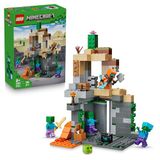 LEGO Minecraft Zombiekerker Bouwpakket voor Kinderen - Interactief Speelgoed met Zwerver Minifiguur, 3 Zombies, Slijm en Werkbank - Cadeau voor Gamers, Jongens en Meisjes vanaf 8 Jaar - 21587