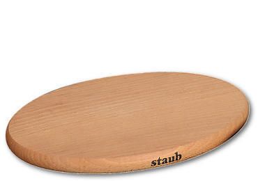 Staub Ovale magnetische onderzetter - hout