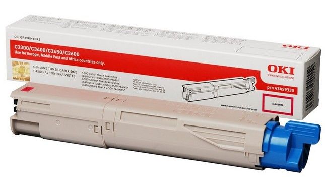 OKI 43459330 Toner Cartridge - Magenta - C3300n/C3400n/C3450/C3600