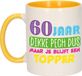 Bellatio Decorations Verjaardag cadeau mok 60 jaar - geel - dikke pech dus - 300 ml - keramiek