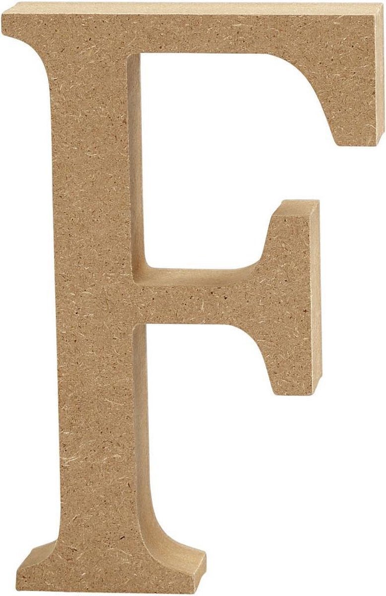 Creative Hoofdletter F Mdf 13 Cm