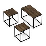 Furinno Camnus Moderne woonkamertafelset met een salontafel en twee bijzettafels, 40 x 76,2 x 44,45 cm