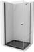 Mexen Pretoria cabine de douche pivotante 80 x 120, transparent, noir + receveur de douche plat, noir