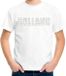 Bellatio Decorations Glitter Holland T-shirt Wit met Steentjes/Rhinestones voor Kinderen - Oranje Fan Shirts - Holland / Nederland Supporter - EK/WK Shirt / Outfit L