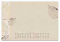SIGEL H7315 Papieren bureau-onderlegger, 2-jarige kalenders en weekplanner, ontwerp met natuurlijke bladeren, A2 (59,5 x 41 cm), bruin/wit/zwart, 30 vellen