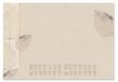 SIGEL H7315 Papieren bureau-onderlegger, 2-jarige kalenders en weekplanner, ontwerp met natuurlijke bladeren, A2 (59,5 x 41 cm), bruin/wit/zwart, 30 vellen