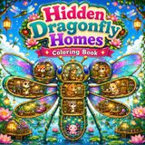 Hidden Dragonfly Homes Coloring Book