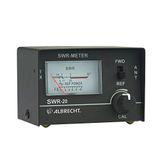 Albrecht SWR-20 4410 Staande golfmeter voor het afstemmen van radioantennes, frequentie 3,5 tot 50 MHz, zwart