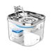 Waterfontein Cha Waterfontein voor katten met filter en pomp, stil, 2,0 l