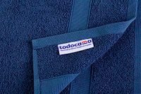 Todocama Handdoeken, 100% katoen, 550 g/m², extra zacht, 5503, zeer absorberend en sneldrogend, marineblauw, 70 x 140 cm, 2 stuks