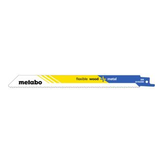 Metabo Reciprozaagbladen - Flexible Wood + Metal - 200mm - 5 stuks