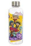 POS p:os 35127 Dino Ranch drinkfles voor kinderen, waterfles met roestvrijstalen sluiting, inhoud ca. 500 ml, lekvrij, voor school, sport en vrije tijd, 35127, meerkleurig