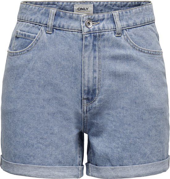 ONLY ONLVEGA HW MOM DNM SHORTS NOOS Dames Bermuda shorts L Light Blue Denim