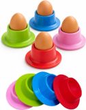 Humbert Bellatio Design Eierdopjes Rubber - set van 8x - multi kleuren - kunststof - D10 cm