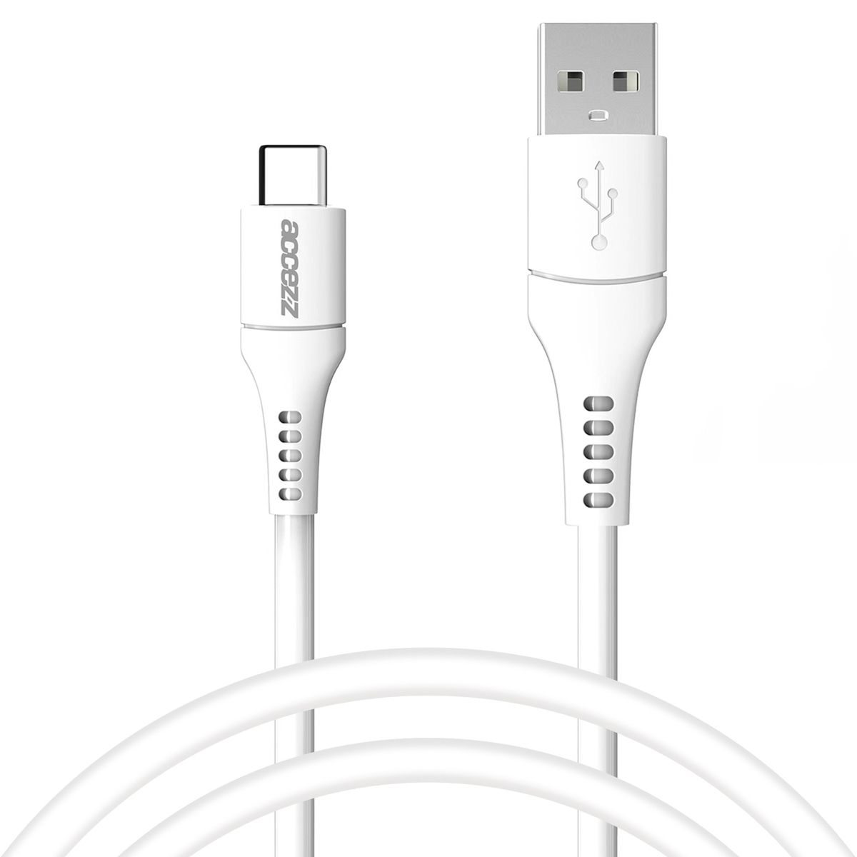 Accezz USB-C naar USB-A Kabel - 1 meter - Wit