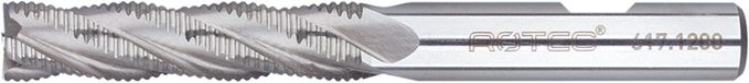 Rotec HSS-E Ruwfrees, ongecoat, ø22 - ø22x75x141xø20mm Z=5 / HR / DIN 844-B / lang - 6172200