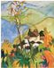 Your Decoration B.V. Kunstdruk Hermann Hesse - Dorf über dem See 56x71cm