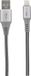 Musthavz USB-A naar Lightning Kabel - Nylon sleeve - 1 meter - Grijs
