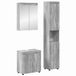 vidaXL TULUM Badkamermeubel Set Grijs Sonoma 60 x 34 x 63 cm