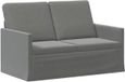 vidaXL Canapé 2 places Gris foncé 130 x 81 x 82 cm velours