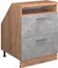 Vicco Rion Kast voor schuine wand – 60 x 81.6 cm met 2 laden, kastromp 60 cm diepte Beton