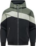 Ragwear Stewie Block Youmodo Functionele Jas - Lichtgrijs / Olijfgroen / Zwart