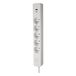 DEBFLEX Stekkerdoos met schakelaar - 5 stopcontacten 2P+T 16A + 1 USB-A + 1 USB-C 3,4A - Ideaal voor meerdere aansluitingen - 1,5 m snoer - Wit