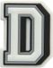 Crocs Jibbitz - Pendentif - Lettre D - Noir