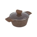 KASANOVA Ovenschotel 24 cm anti-aanbaklaag 0 vet met bruin deksel koken