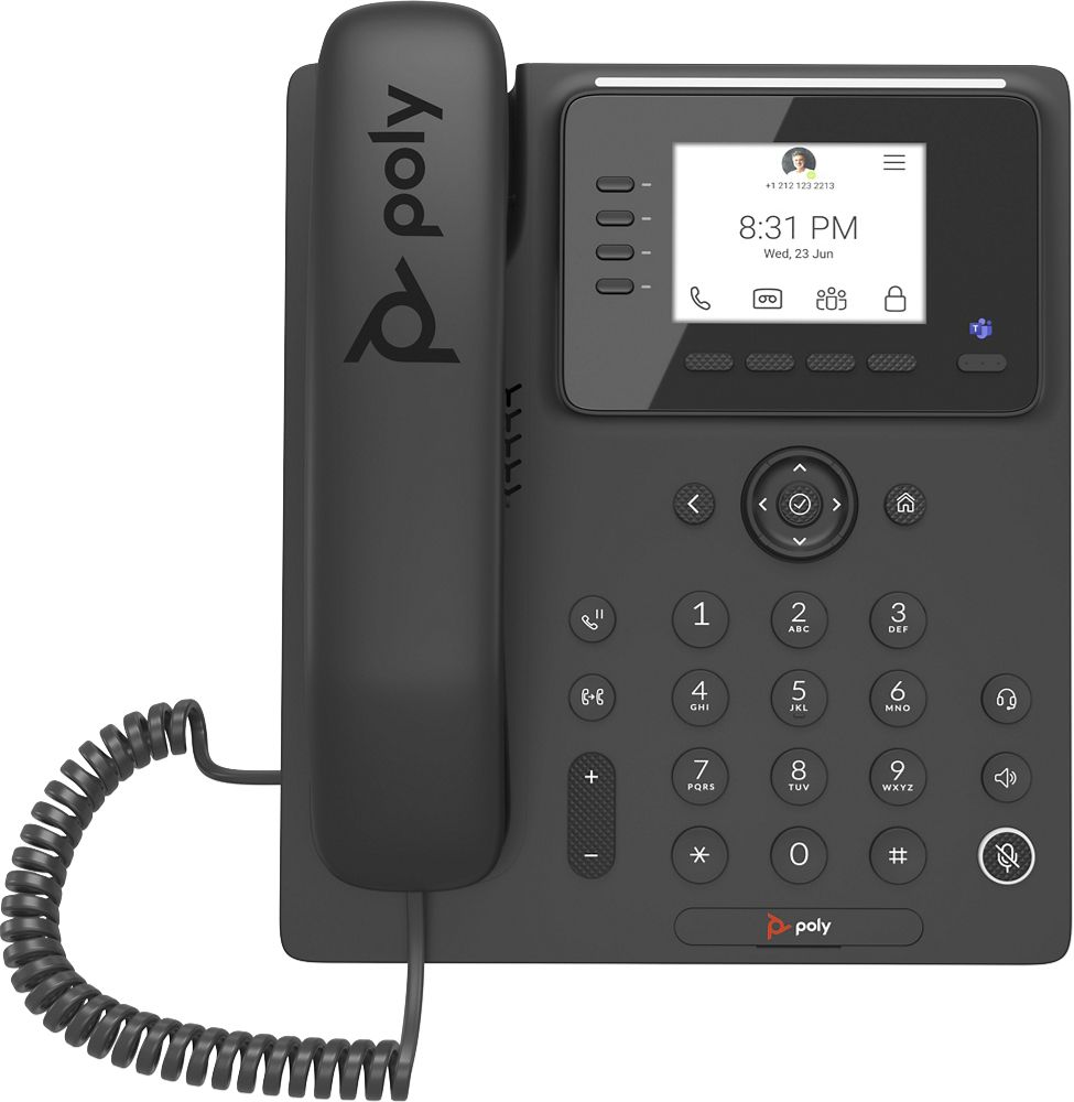 POLY CCX 350 IP Phone - Black - LCD Display - Android 9