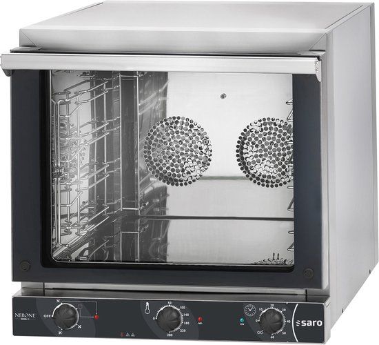 Saro EKO 595 Heteluchtoven - Horeca & Professioneel - Met Grill - 4 Inschuifhoogtes