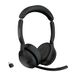 Jabra Evolve2 55 draadloze stereo headset met Jabra Air Comfort technologie, noise cancelling microfoons en ANC - werkt met UC-platforms zoals Zoom en Google Meet - zwart