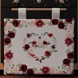 PETTI Artigiani Italiani - Ovenafdekking 40 x 50 cm van microvezel met digitale bloemenprint