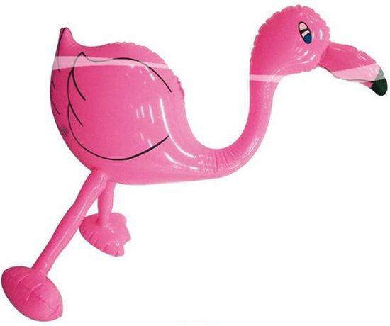 Folat Opblaasbare flamingo 60 cm - Roze