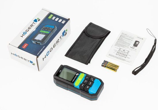Högert 80m Laser Afstandsmeter - 80 meter - Digitale Waterpas - 5902801290473