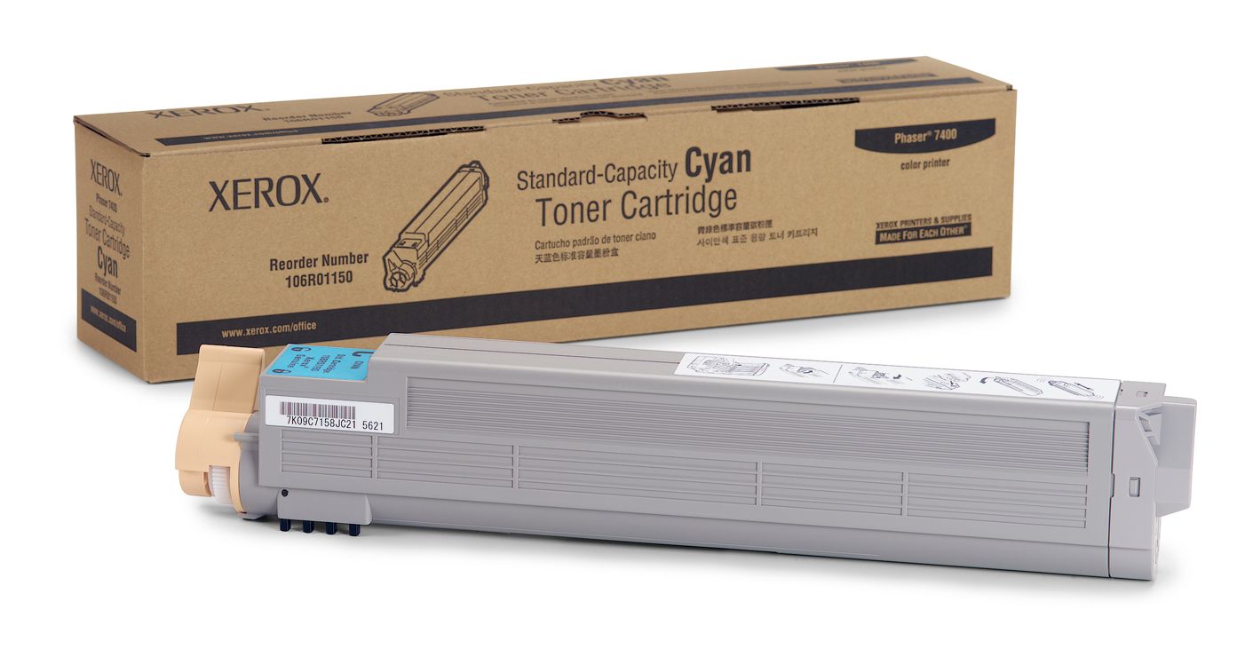 Xerox 106R01150 Toner Cartridge - Cyan - 9000 Pages