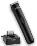 Merkloos Tondeuse - Accu - 130 g - Zwart - 4 snijlengtes 3 tot 7,5 mm - Met laadstation en opzetkam