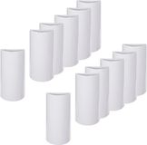 Cm Waterverdampers set voor radiator - 12x stuks - wit - Dolomiet steen - 15 cm