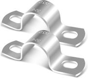 Allecto Premium - U-Buis Klemmen RVS 25mm - Set van 12 Stuks