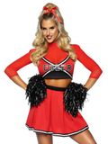 LEG AVENUE Sexy dameskostuum Varsity Cheerleader Babe, XS (EUR 32)