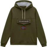 NAPAPIJRI Sweatshirt 'BURGEE WINT 4' kaki / olijfgroen / karmijnrood / zwart
