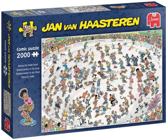 Jumbo Jan van Haasteren Skateboarden In De Bowl 2000 stukjes