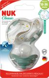 Nuk Classic Night&Day Fopspeen Siliconen Groen Set van 3 (18-36 maanden)