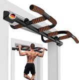 DH FitLife Optrekstang, deurkozijnen zonder schroeven, glijdt niet weg met multigreep-posities, pull-up bar deur, rekstang, turnstang, deurrek om op te hangen, voor deurkozijnen, 65-92 cm