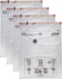 5Five Sacs sous vide pour vêtements/textiles - Sacs de rangement sous vide - 4x pièces - transparent - 60 x 80 cm