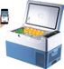 Happyment Glacière 20L – Mini-réfrigérateur avec compartiment congélateur – Portable – Commande via application – Connexion AC/DC – Bleu