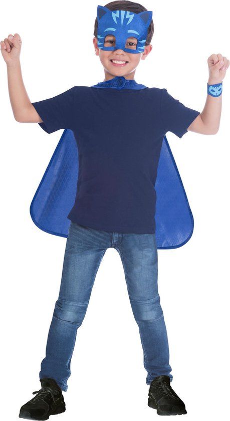Amscan Kostuum Pj Masks Jongens Blauw 4-8 Jaar 3-delig
