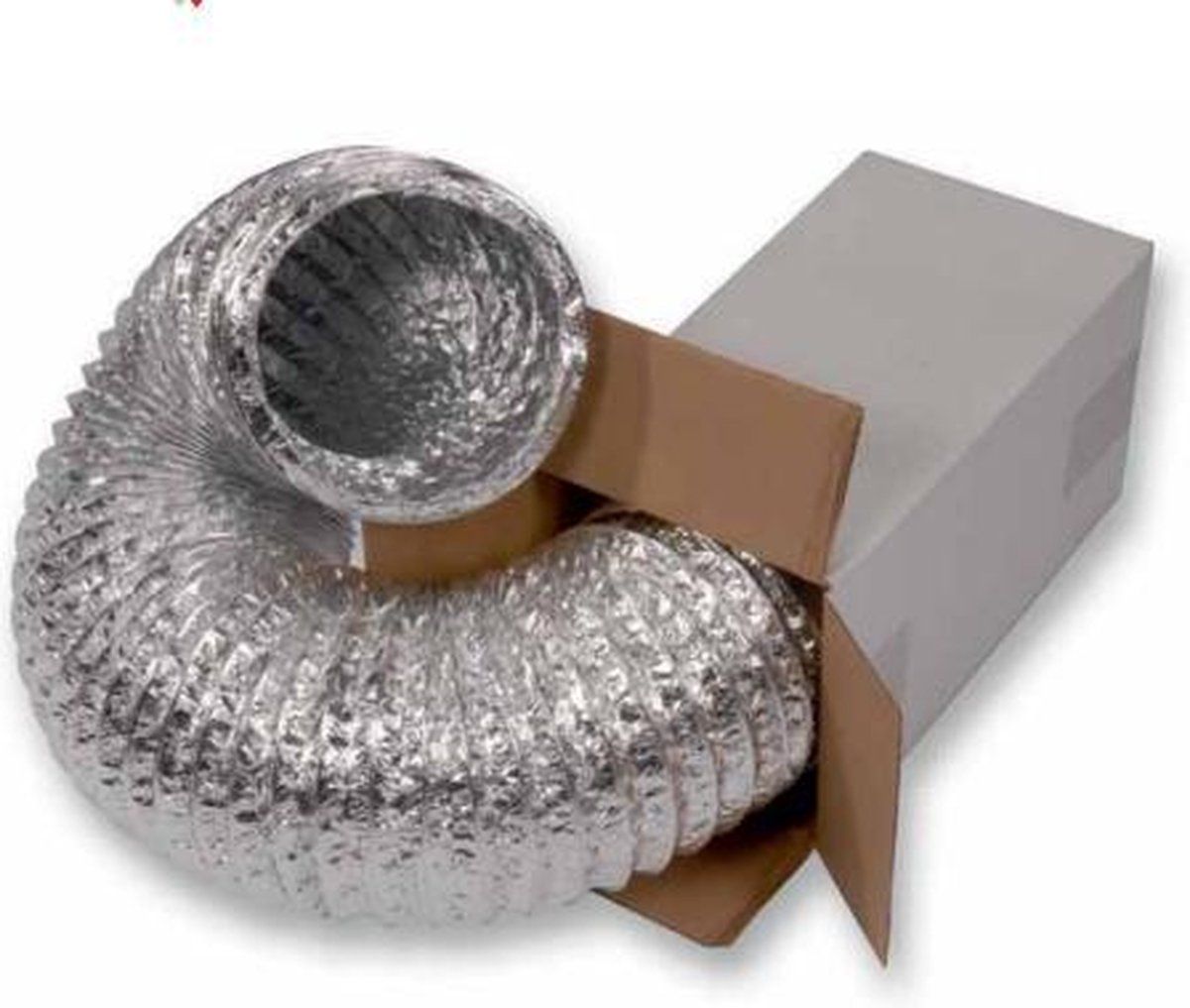 Flexibele aluminium afvoerslang 127mm - 10mtr - Airco
