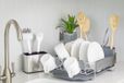 KitchenAid Afdruiprek, Afwasrek, Compact, 41 x 32 x 18 cm, RVS, Grijs